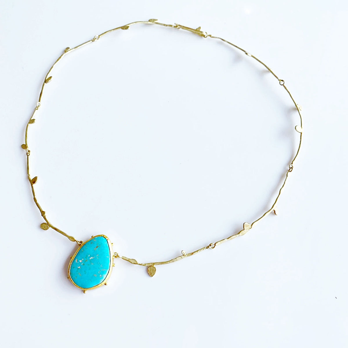 Turquoise vine necklace – jessicaweissjewelry